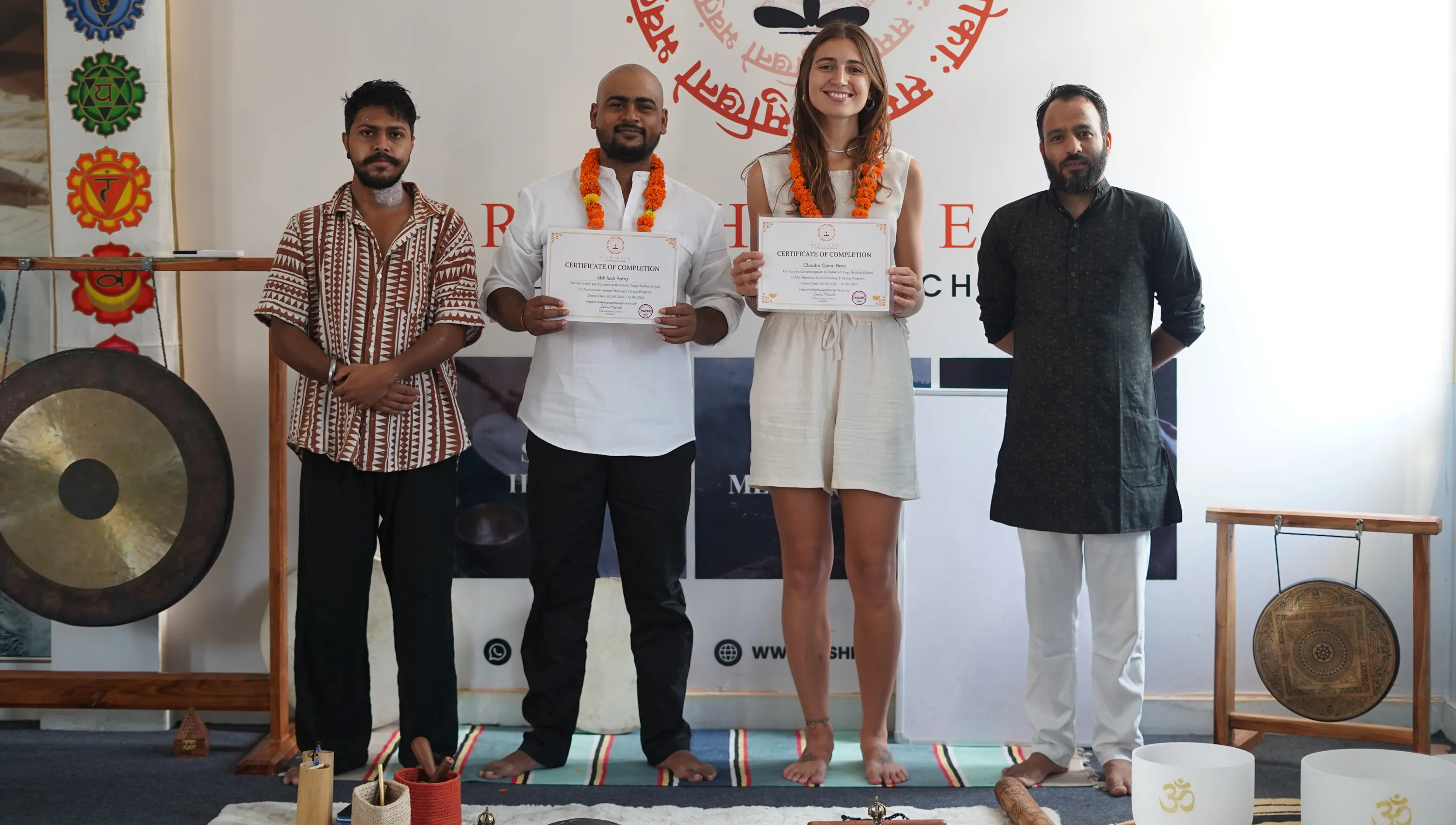 50 Hour Sound Healing Yoga Teacher Training Course in Rishikesh